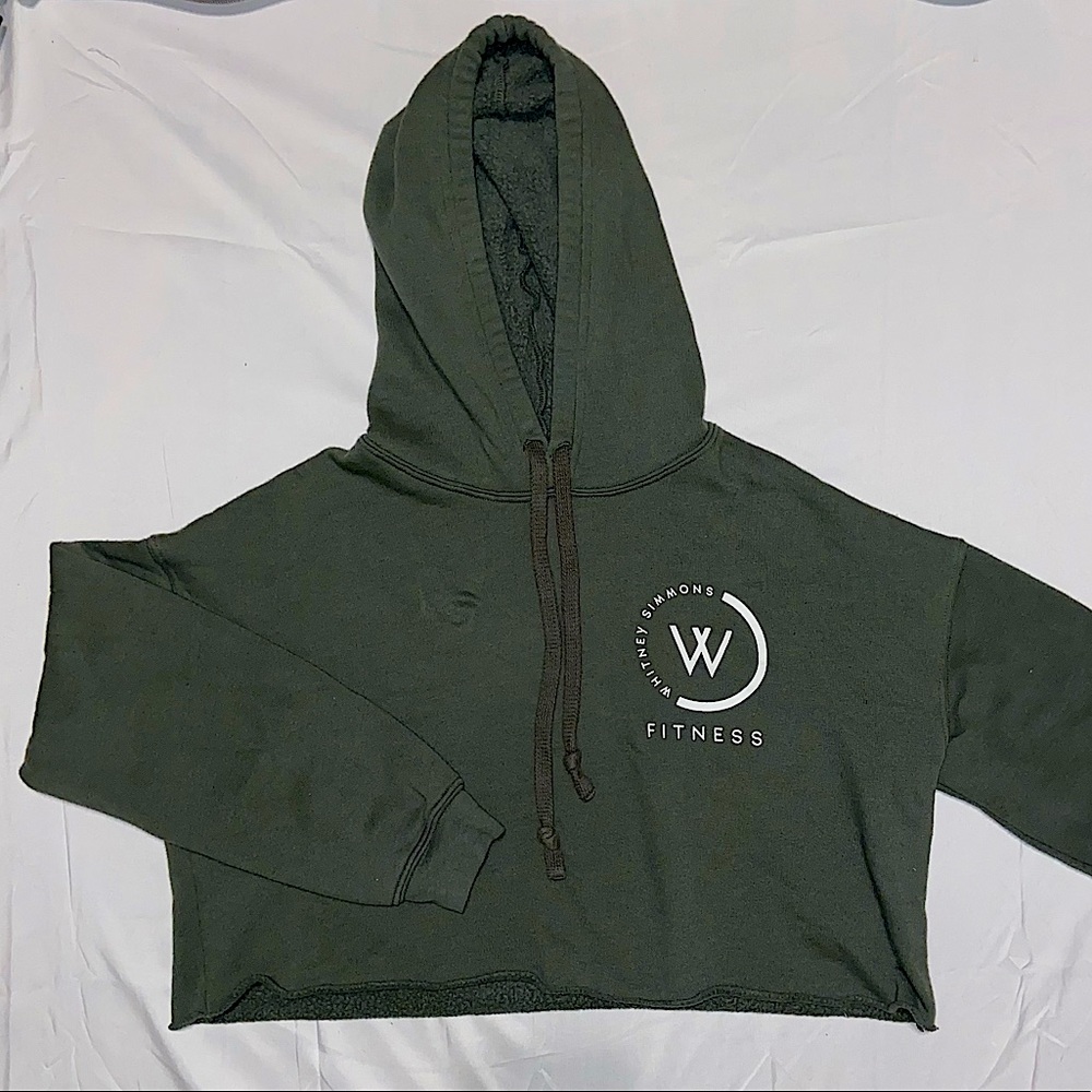 Cropped Bella + Canvas Whitney Simmons Fitness Cropped Hoodie size M
